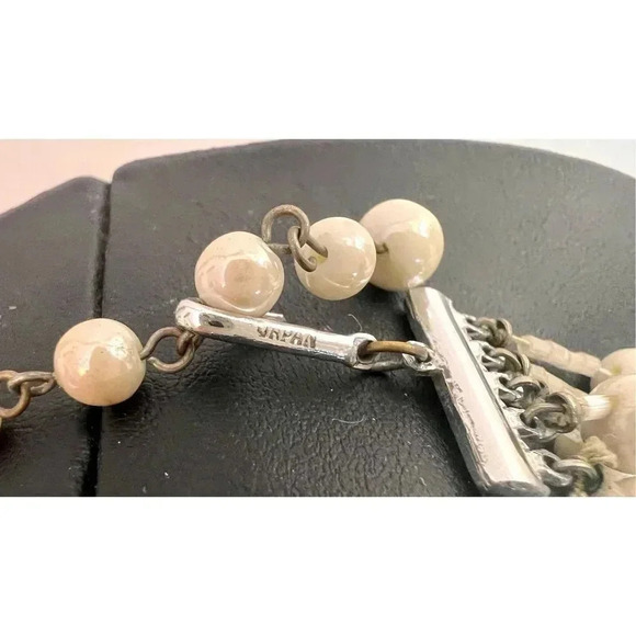 Vintage Womens Irredentist Multi-Strand Pearl Necklace and Earrings Set Jewelry - Picture 6 of 13